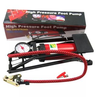 Bơm hơi đạp chân mini cho ÔTÔ, Bơm xe máy, bơm xe đạp, bơm bóng đa năng và tiện dụng