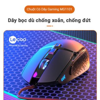 Lecoo - Chuột Gaming LED MG1101 - 8 nút chức năng