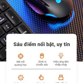 Lecoo - Chuột Gaming LED MG1101 - 8 nút chức năng
