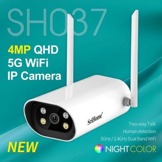Camera Wifi (2.4/5G) Ngoài Trời SriHome SH037 4.0MP QHD 2K 2560P, Màu Ban Đêm giá sỉ