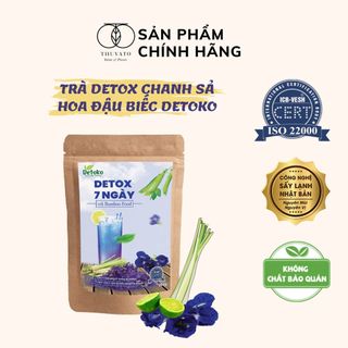 Trà Detox chanh sả hoa đậu biếc Bamboo - 7 gói giá sỉ