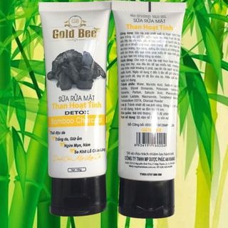 Sửa rữa mặt tinh chất than tre hoạt tính Gold Bee