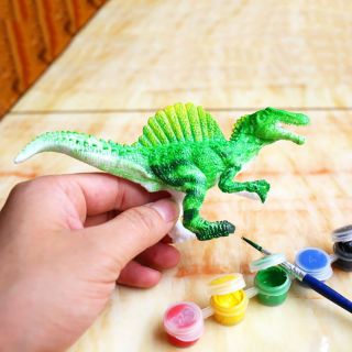 Bộ tô tượng khủng long kèm bút và màu