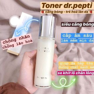 Nước hoa hồng Centella Toner Dr.Pepti+ dành cho mọi loại da