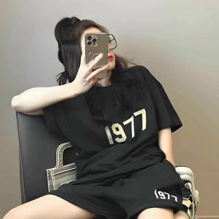 Đồ bộ mặc nhà in 1997 chất thun conton co giản, thoáng mát freesize dưới 60kg