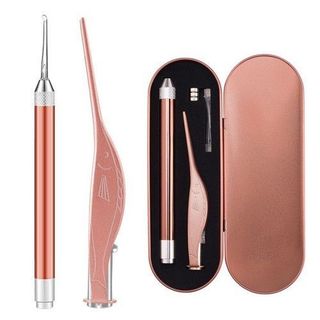 Bộ dụng cụ lấy ráy tai có đèn led cao cấp -dụng cụ lấy ráy tai thông minh 3 in 1 có đèn led