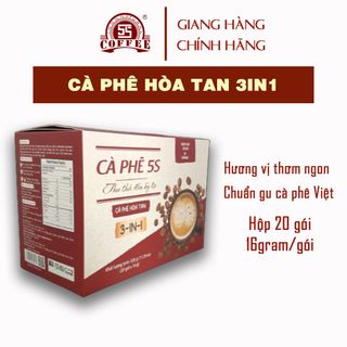 Cà Phê 5S Hòa Tan 3in1  - Hộp 20 gói x 16gram đến từ thương hiệu CÀ PHÊ NĂM GIÂY