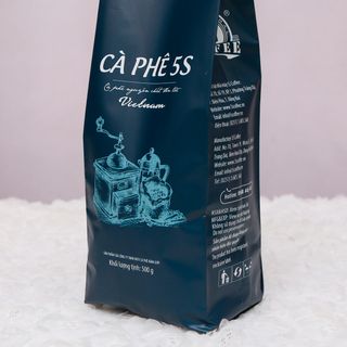 CÀ PHÊ ARABICA [100%] 500gr rang hạt/xay hương vị dịu nhẹ, thơm, hậu ngọt  đến từ thương hiệu CÀ PHÊ NĂM GIÂY [5S]