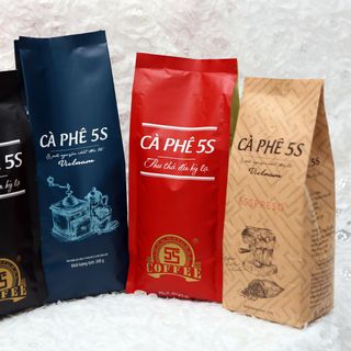 CÀ PHÊ ARABICA [100%] 500gr rang hạt/xay hương vị dịu nhẹ, thơm, hậu ngọt  đến từ thương hiệu CÀ PHÊ NĂM GIÂY [5S]