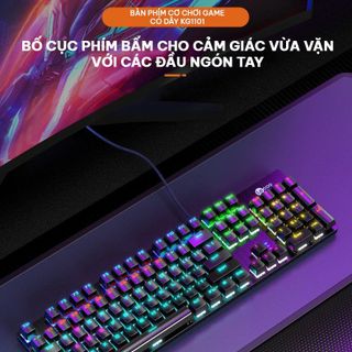Lecoo - Bàn phím cơ Gaming LED KG1101 - 26 Key Rollover