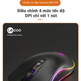 Lecoo - Chuột Gaming LED MS108 - 7 phím chức năng
