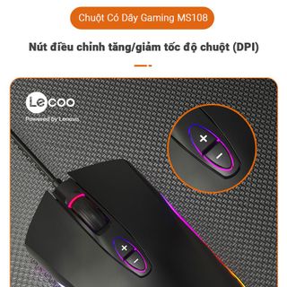 Lecoo - Chuột Gaming LED MS108 - 7 phím chức năng