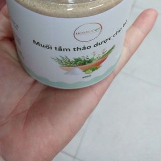 (Sỉ lẻ) Muối tắm bé thảo dược Homecos hộp 400g, làm sạch mát da bé
