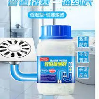 Bột Thông Cống - Bột Thông Cống Cực Mạnh - Xử Lý Tắc Đường Ống, Bồn Cầu, Bồn Rửa Bát, Ống Thoát Nước