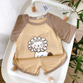 Bộ Thun Lạnh cộc tay phối Minky Mom