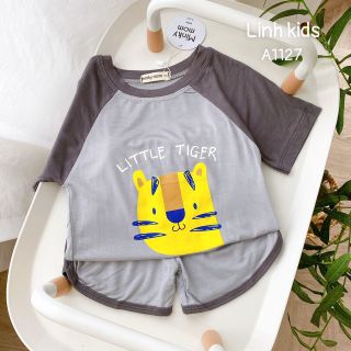 Bộ Thun Lạnh cộc tay phối Minky Mom
