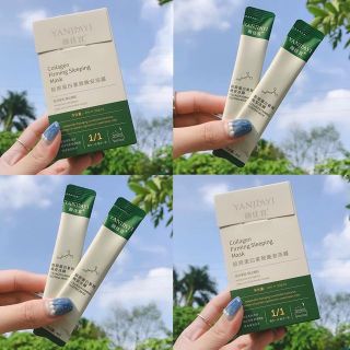Lẻ 1 gói & 5 gói - Mặt nạ ngủ thạch Collagen Sleeping Mask dưỡng ẩm, thu nhỏ lỗ chân lông Yimiaosi