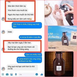 Sữa tắm men sake