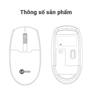 Lecoo - Chuột PC/laptop văn phòng không dây WS204