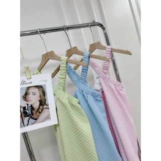 Đầm maxi đi biển cổ yếm dây chéo, hở vai thả dáng siêu xinh