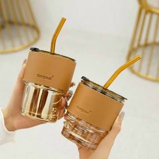 [ Sỉ tận xưởng] Cốc ống hút quai da giá sỉ