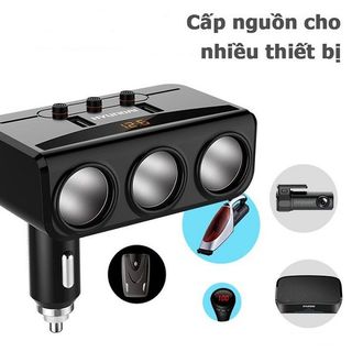 Chính hãng - Tẩu sạc ô tô, tẩu sạc Hyundai, bộ chia sạc ô tô