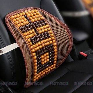 Lót lưng ô tô, đệm lót lưng bằng hạt gỗ, lót ghế ô tô, xe hơi