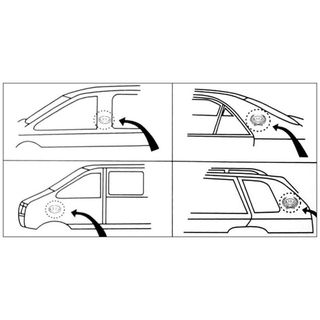 Bộ 2 miếng dán logo kim loại chữ HONDA bông lúa - logo bông lúa trang trí