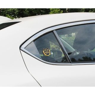 Bộ 2 miếng dán logo kim loại chữ HONDA bông lúa - logo bông lúa trang trí