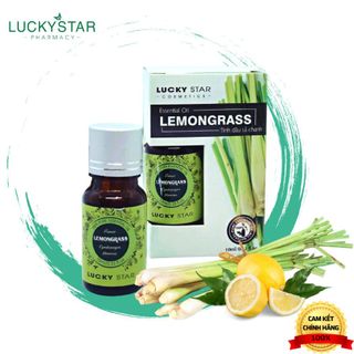 Tinh Dầu Sả Chanh Tặng Túi Treo Lucky Star 10ml