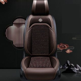 Bộ Lót Ghế Da libaiwang Phối Hạt Gỗ Cao Cấp Chóng Nóng Cho Xe Ô Tô - Ghế Văn Phòng - Ghế Xe Tải - libaiwang