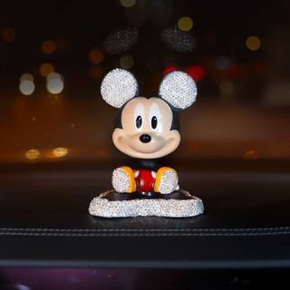 Chuột Mickey Minie Đính Đá Lắc Lư Đầu Dễ Thương Trang Trí Taplo ô tô giá sỉ