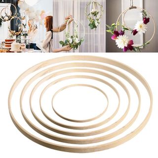 Vòng tre làm treo nôi, macrame dreamcatcher, vòng làm handmade trang trí size lớn