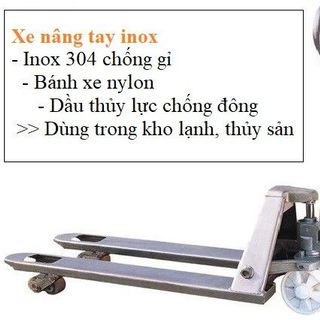 XE NÂNG TAY INOX 2500KG