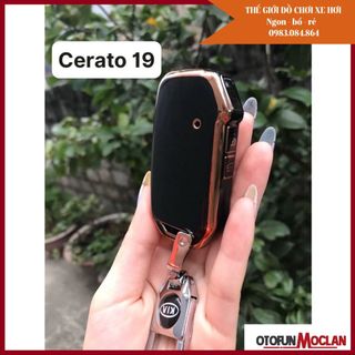 Ốp khóa KIA Cerato 2018-2019 3 nút sườn thông minh - ốp mạ TPU mới nhất năm 2022 cao cấp sang trọng giá sỉ
