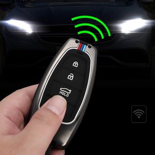 Ốp chìa khóa kim loại Accent 2021 (4 nút bấm) lịch lãm và sang trọng