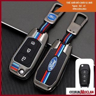Ốp khóa kim loại - Vỏ bọc chìa smartkey ô tô Ford Ranger XLS, XLT, Wildtrak giá sỉ