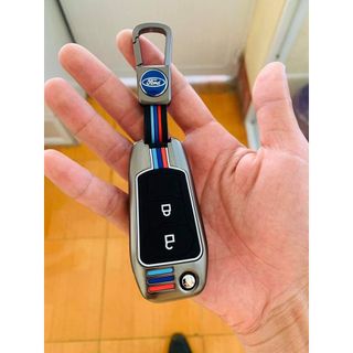 Ốp khóa kim loại - Vỏ bọc chìa smartkey ô tô Ford Ranger XLS, XLT, Wildtrak
