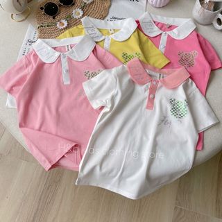 Áo cổ trụ cotton bé gái (15-25kg)
