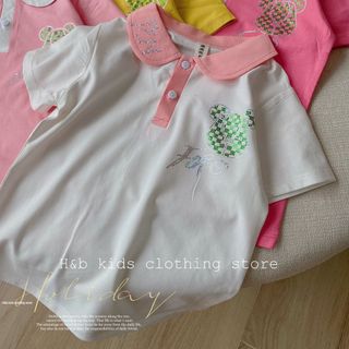Áo cổ trụ cotton bé gái (15-25kg)