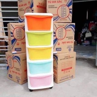 TỦ NHỰA ĐA SẮC 5 TẦNG VIỆT NHẬT