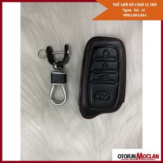 Bao Da Chìa Khóa Ô Tô 3 nút thông minh Toyota Hilux/Innova/Prado/Camry/Fortuner/Rav 4 giá sỉ