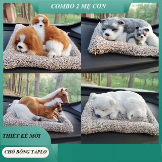 Chó bông , chó cảnh trang trí ô tô, tượng trang trí taplo ô tô