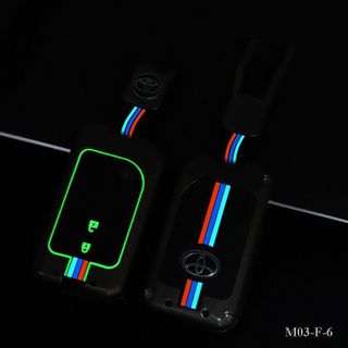 Ốp khóa kim loại - Vỏ bọc chìa smartkey ô tô TOYOTA Yaris Vios G 2015-2020