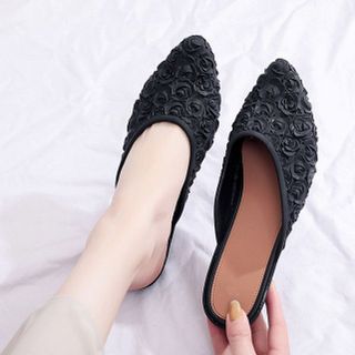 Dép sục mủ in hoa hồng nổi 3f