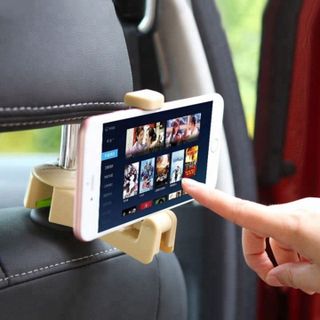 Giá kẹp điện thoại ô tô có kèm móc treo đồ ghế sau ô tô, móc treo túi sau ô tô, móc treo đồ ghế sau ô tô