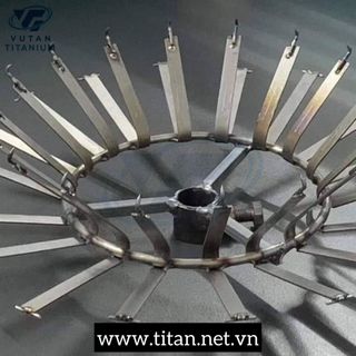 Đĩa jig titan - titanium Gr1 Gr2 Gr4 Gr5 - jig titan - móc gá titan