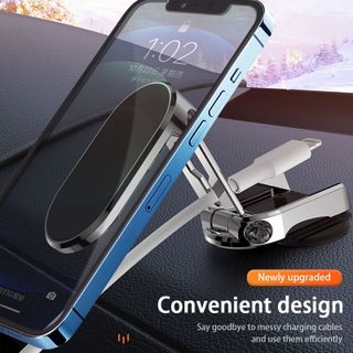 Giá Đỡ Điện Thoại MAGNETIC hút nam châm có Thể Gập Lại Cho Xe Hơi