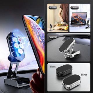 Giá Đỡ Điện Thoại MAGNETIC hút nam châm có Thể Gập Lại Cho Xe Hơi