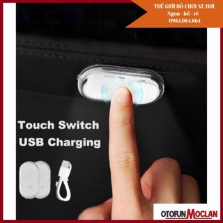 Đèn led cảm ứng không dây gắn trần xe ô tô sạc cổng USB tiện dụng - đèn led gầm ô tô giá sỉ